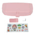 Multifunctional Car Glasses Holder Case Car Sun Visor Sunglasses Case Holder Eye Glasses Organizer Box With Clip Pink