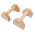 2pcs Wooden Push Up Handles Anti Slip Pushup Bar Handstand Parallettes Bars for Indoor Outdoor 25cm / 9.8in