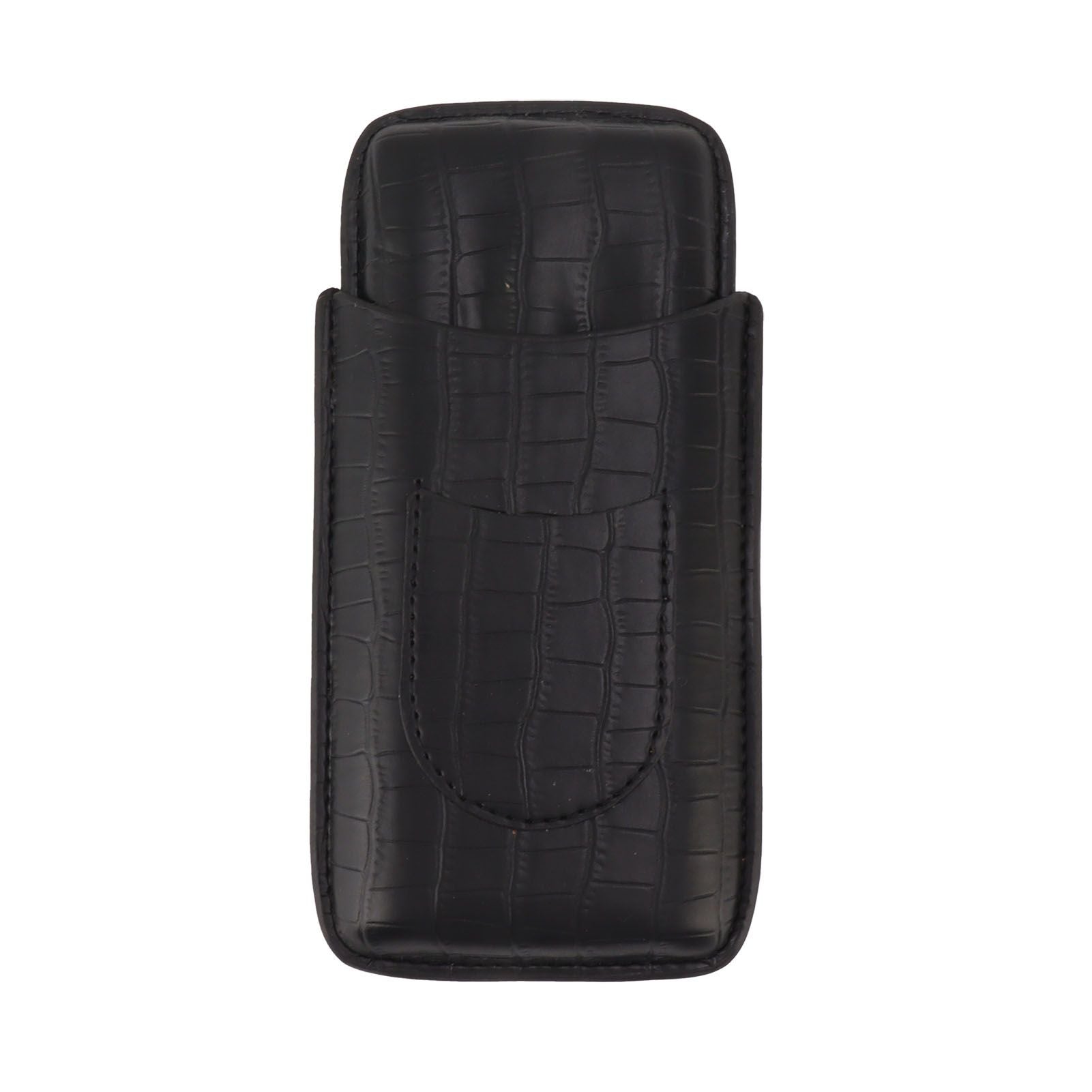 Cigar Holder Portable Tight Stitching Colorfast Lightweight 3 Finger Cigar Humidor Case for Travel Home