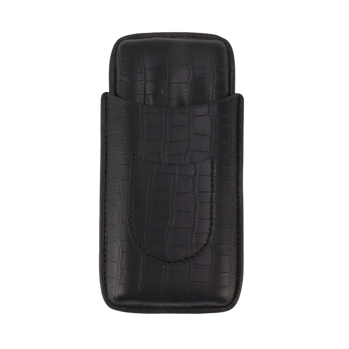Cigar Holder Portable Tight Stitching Colorfast Lightweight 3 Finger Cigar Humidor Case for Travel Home