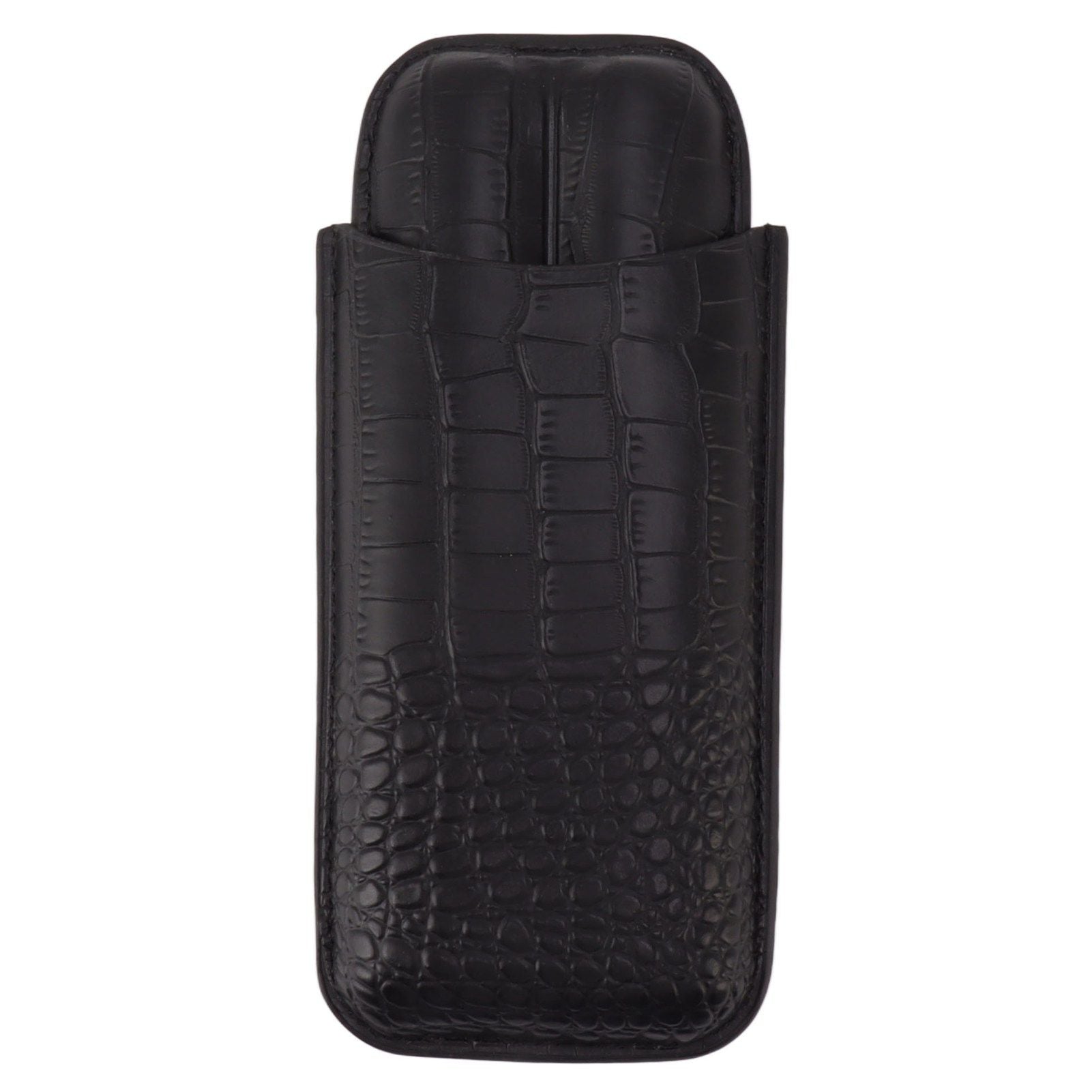 Portable Cigar Bag 2 Holder Leather Humidor Box Storage Case for Protection and Moisturizing