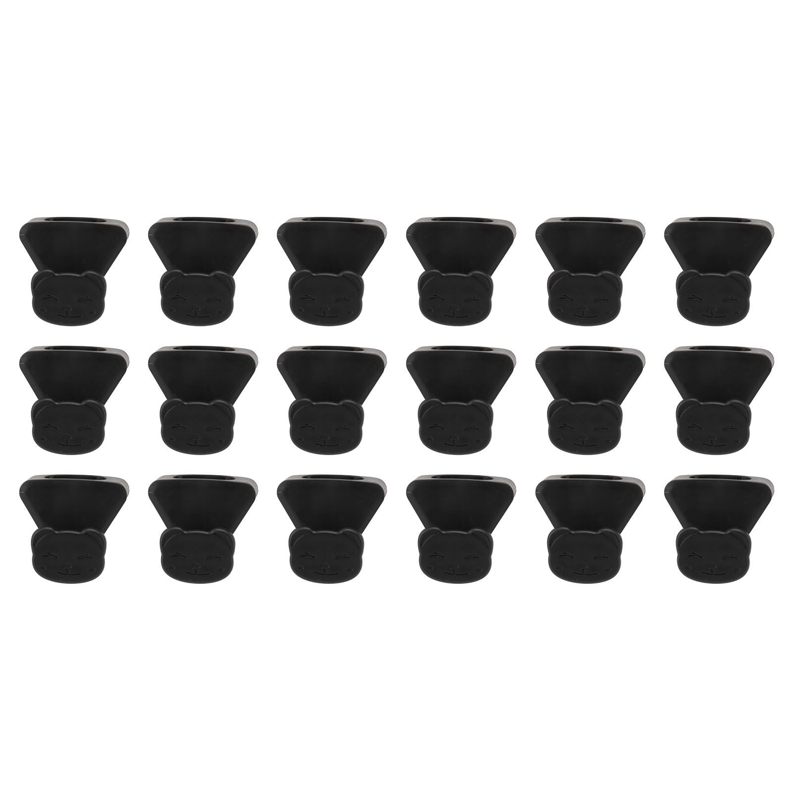 18 Pcs Clothes Hanger Connector Hook Space Saving Strong Bearing Hanger Extender for Closet Wardrobe Cartoon Style