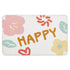Bath Mat Cute Cartoon Soft Slip Resistance Highly Absorbent Bath Rug for Bathroom Bedroom Kitchen White