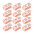 12pcs Bed Sheet Clips Prevent Slip Needleless Safe 180 Degree Closure Universal Quilt Cover Fastener for Home Pink