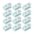 12pcs Bed Sheet Clips Prevent Slip Needleless Safe 180 Degree Closure Universal Quilt Cover Fastener for Home Green