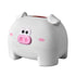 Cute Tissue Storage Box Pig Shaped Decorative Towel Napkin Container Case For Tabletop White