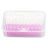 200Pcs Interdental Brush Disposable Soft Silicone Dental Cleaning Floss Toothpicks for Oral Care Purple