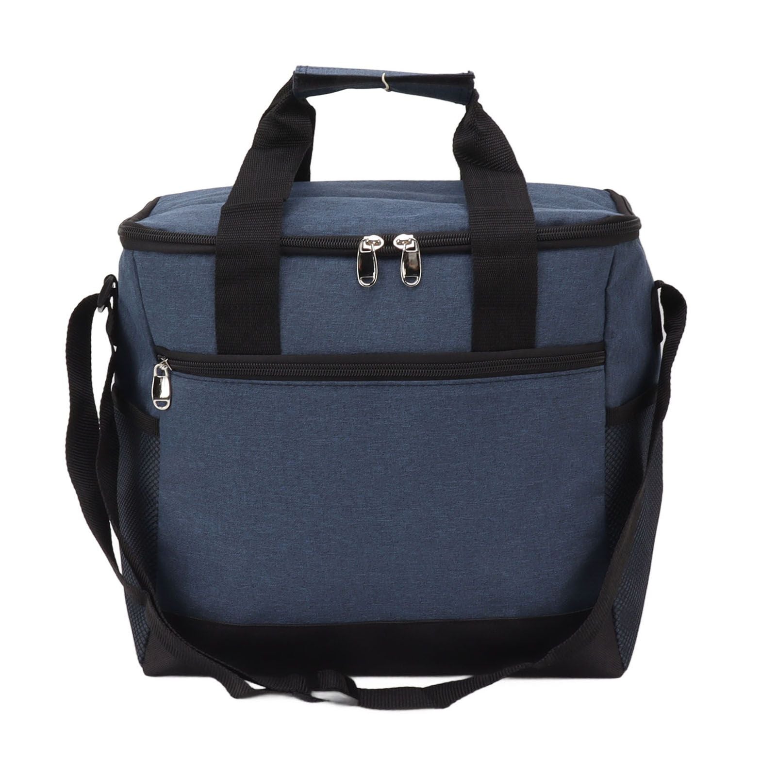 Collapsible Cooler Bag 15L Large Capcity Insulated Leakproof Heat Preservation Food Bag for Beach Picnics Camping Barbecues Blue