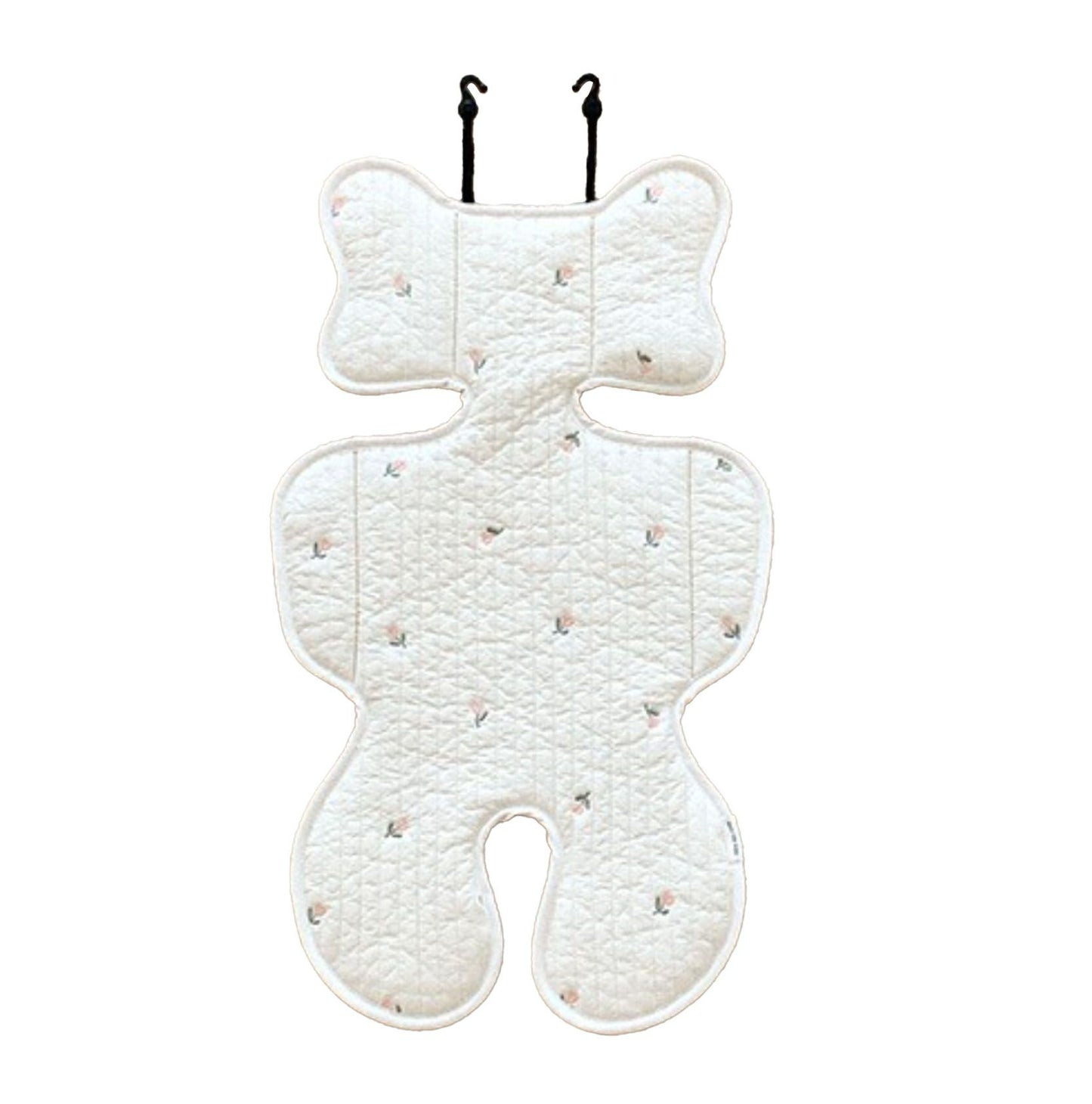 Soft Baby Stroller Seat Cushion Breathable Pure Cotton Infant Car Seat Head Neck Body Support Thin Style Tulip
