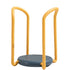 Bowl Organizer Multiple Functional Retractable Dish Drying Rack for Kitchen Counter Yellow and Blue