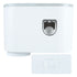 Wall Toothbrush Holder Top Storage Tray Adhesive Wall Mounted Toothbrush Rack with Toothpaste Dispenser for Bathroom