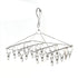 Clothes Drying Hanger Stainless Steel Multi Clip Laundry Drip Hanging Rack for Underwear Socks Hat Square