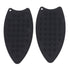2Pcs Silicone Iron Rest Pad Durable Impact Resistant Heat Resistant Iron Mat for Ironing Boards Irons Black