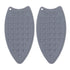 2Pcs Silicone Iron Rest Pad Durable Impact Resistant Heat Resistant Iron Mat for Ironing Boards Irons Gray