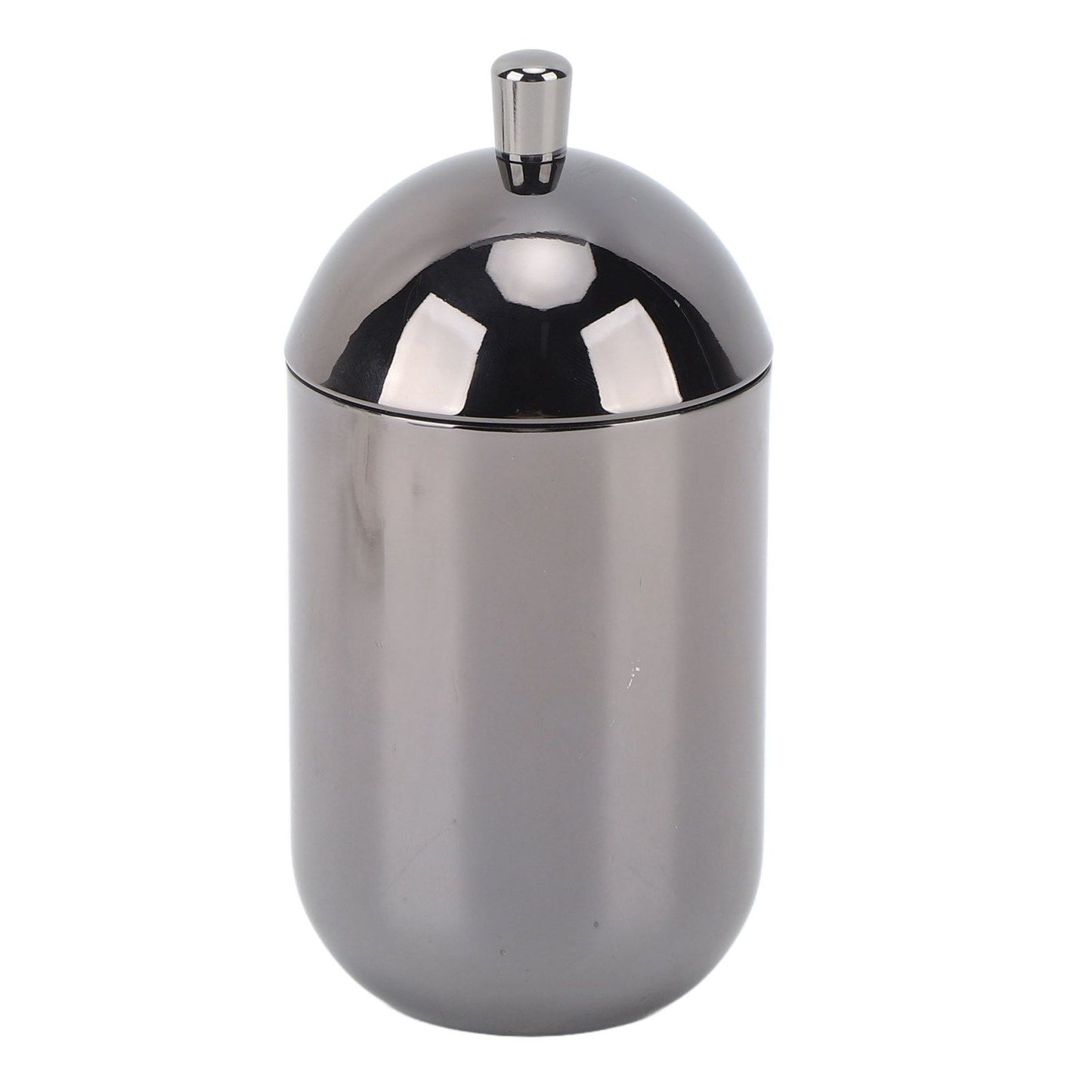 Stainless Steel Cotton Swab Holders Durable Multi Purpose Dustproof Cute Cotton Swab Canisters for Home Bathroom