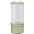 Toy Storage Container PET Transparent Cylinder Plush Toy Display Bucket with PP Lid for Home Organization Green
