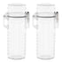 2Pcs Lighter Case Waterproof Lighter Storage Container Plastic for Outdoor Camping Hiking Transparent