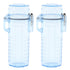 2Pcs Lighter Case Waterproof Lighter Storage Container Plastic for Outdoor Camping Hiking Transparent Blue