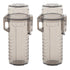 2Pcs Lighter Case Waterproof Lighter Storage Container Plastic for Outdoor Camping Hiking Transparent Black