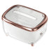 Tissue Box Transparent Napkin Box Simple Creative Storage Box Fixed Lid Paper Organizer Rose Gold