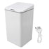 Desktop Sensor Trash Can USB Charging Foldable Lid 9L Intelligent Induction Garbage Bin for Bedroom Bathroom Office White