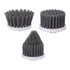 3PCS Electric Spin Scrubber Head Cordless Cleaning Scrubber Brush Head for Replacement Small Disc, Large Disc, Pointy