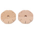 2Pcs Beading Cord Disc Wooden Round DIY Bracelet Braiding Plate Weaving Board Tools
