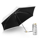 Sun Umbrella Super Light Mini Foldable UV Protection Wind Proof Portable Dual Use Umbrella White