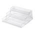 Clear Acrylic Display Riser Shelf 3 Tier Riser Display Stand Kitchen Bathroom Storage Rack