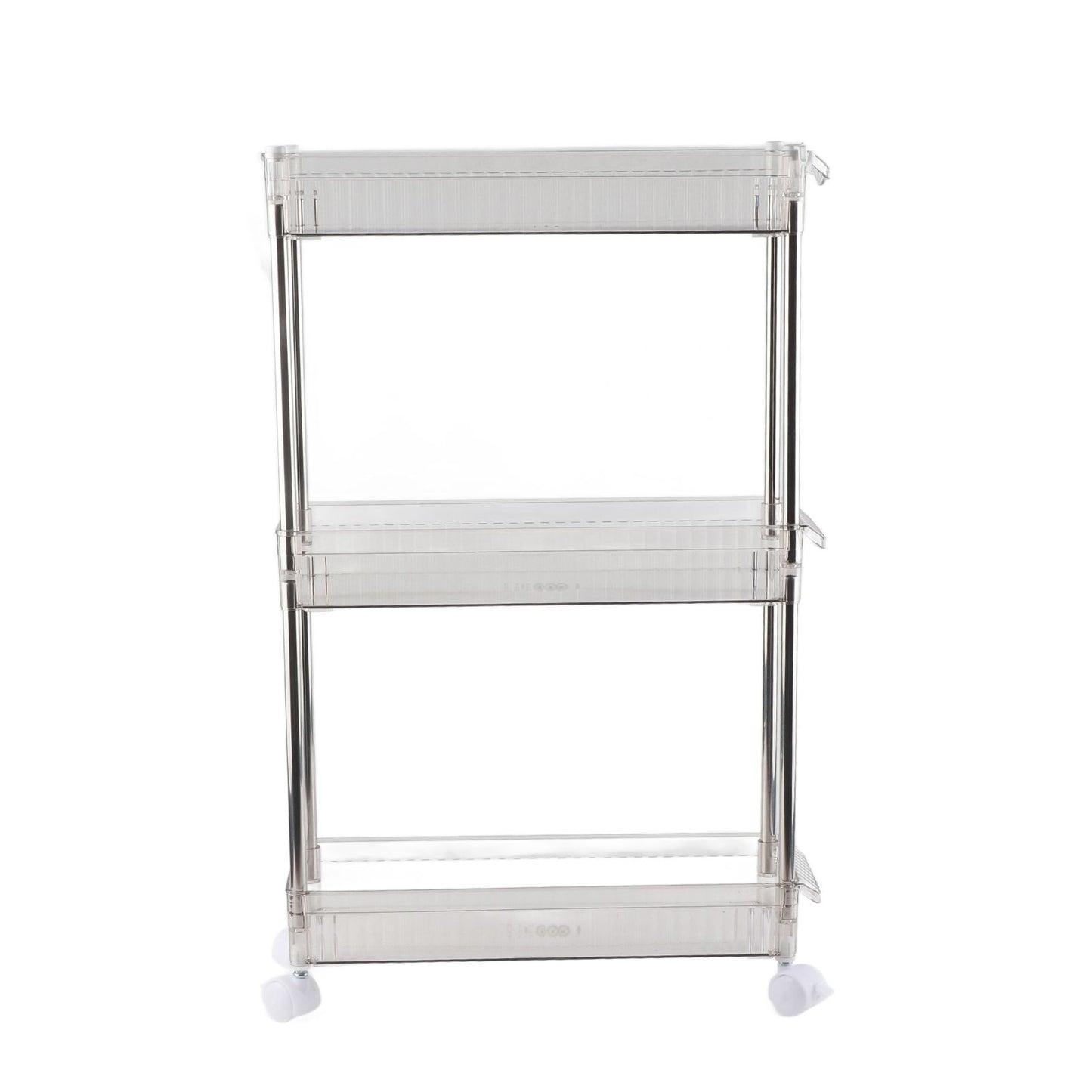 Bathroom Gap Shelf Bathroom Cosmetics Transparent Storage Rack Multi Layer Bathroom Organizer 3 Layers 37x12x50cm