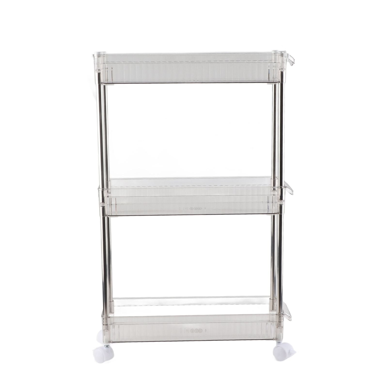 Bathroom Gap Shelf Bathroom Cosmetics Transparent Storage Rack Multi Layer Bathroom Organizer 3 Layers 37x12x50cm