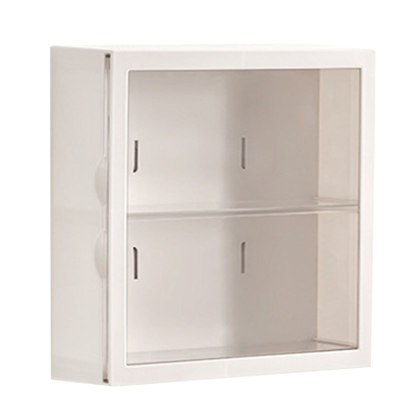 Wall Mounted Showcase Blind Box Figures Display Case Handicraft Storage Display Rack Dust Proof Doll Toy Storage Box White