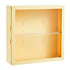 Wall Mounted Showcase Blind Box Figures Display Case Handicraft Storage Display Rack Dust Proof Doll Toy Storage Box Creamy Yellow