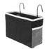 Bedside Storage Basket Hook Hanging Canvas Bag Rail Organization Shelf for Dormitory Office Living Room