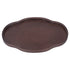 Tea Tray Walnut Color Multifunctional Textured Bamboo Coffee Table Tray for Guest Reception