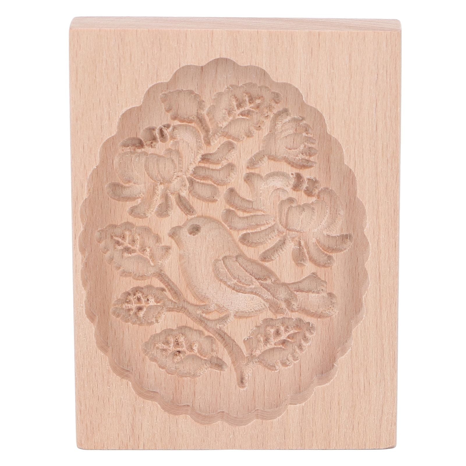 Animal Cookie Mold Lovely Vivid Wooden Biscuit Press Stamp Easy Demoulding Smoothly Cookie Mold Titmouse