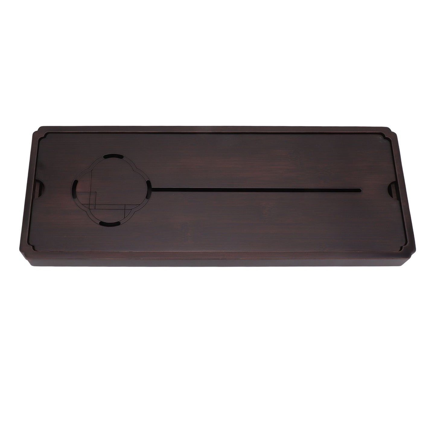 Chinese Water Storage Drainage Tea Tray Bamboo Simple Decorative Robust Household Tea Serving Tray Large Size