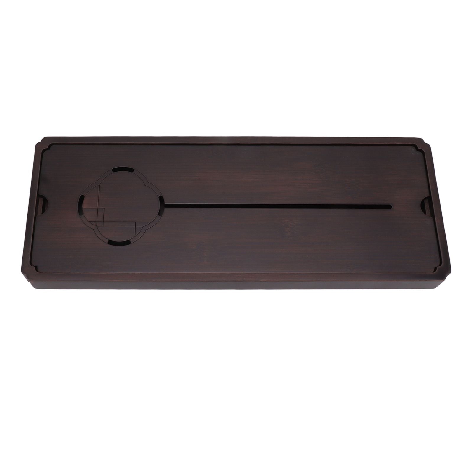Chinese Water Storage Drainage Tea Tray Bamboo Simple Decorative Robust Household Tea Serving Tray Large Size
