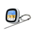 Digital Timer Thermometer Touch Screen Stainless Steel Meat Thermometer for Kitchen BBQ Black