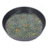 Small Tea Tray Complex Pattern Round Alloy Decorative Tea Serving Tray for Home Patio Porch Deck Green