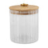 Food Storage Jar Clear Glass Canning Jar Moisture Proof with Sealed Lid for Tea Coffee Sugar Dried Fruit 500ml