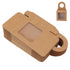25 Count Kraft Paper Wine Bottle Box with Hanging Hook Window Foldable Kraft Gift Boxes