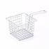 Fryer Basket Iron French Fry Holder Frying Strainer with Handle for Restaurant Home Electroplating Color