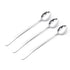 3Pcs Stainless Steel Long Handle Spoon Coffee Ice Tea Ice Cream Spoon for Bar Home Party Pointed Head
