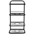 Kitchen Pots Organizer 4 Tiers Adjustable Height Space Saving Pan Rack for Under Sink Cabinet Countertop