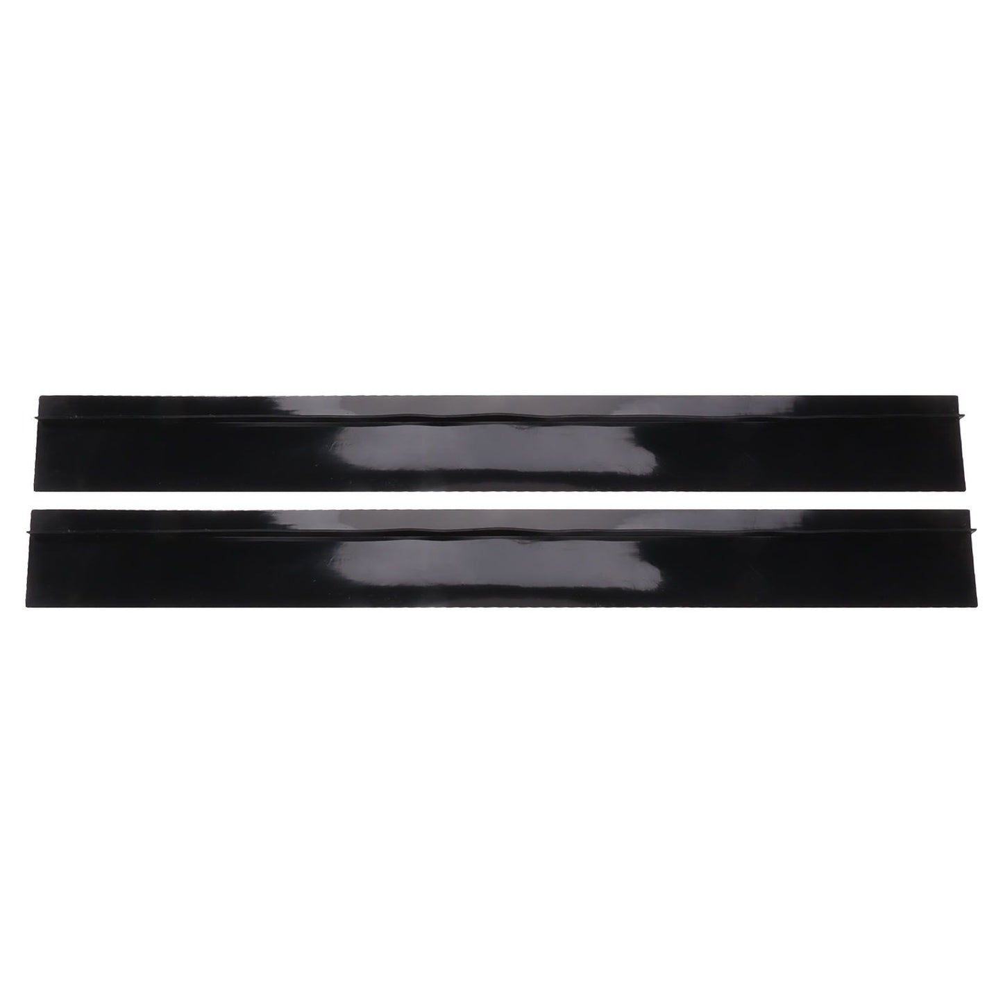 2pcs Kitchen Wide Gap Filler Strip Anti Oil Sealing Strip T Shaped Silicone Stove Gap Covers for Kitchen Stovetop Cooktop Black 53.3cm / 21in