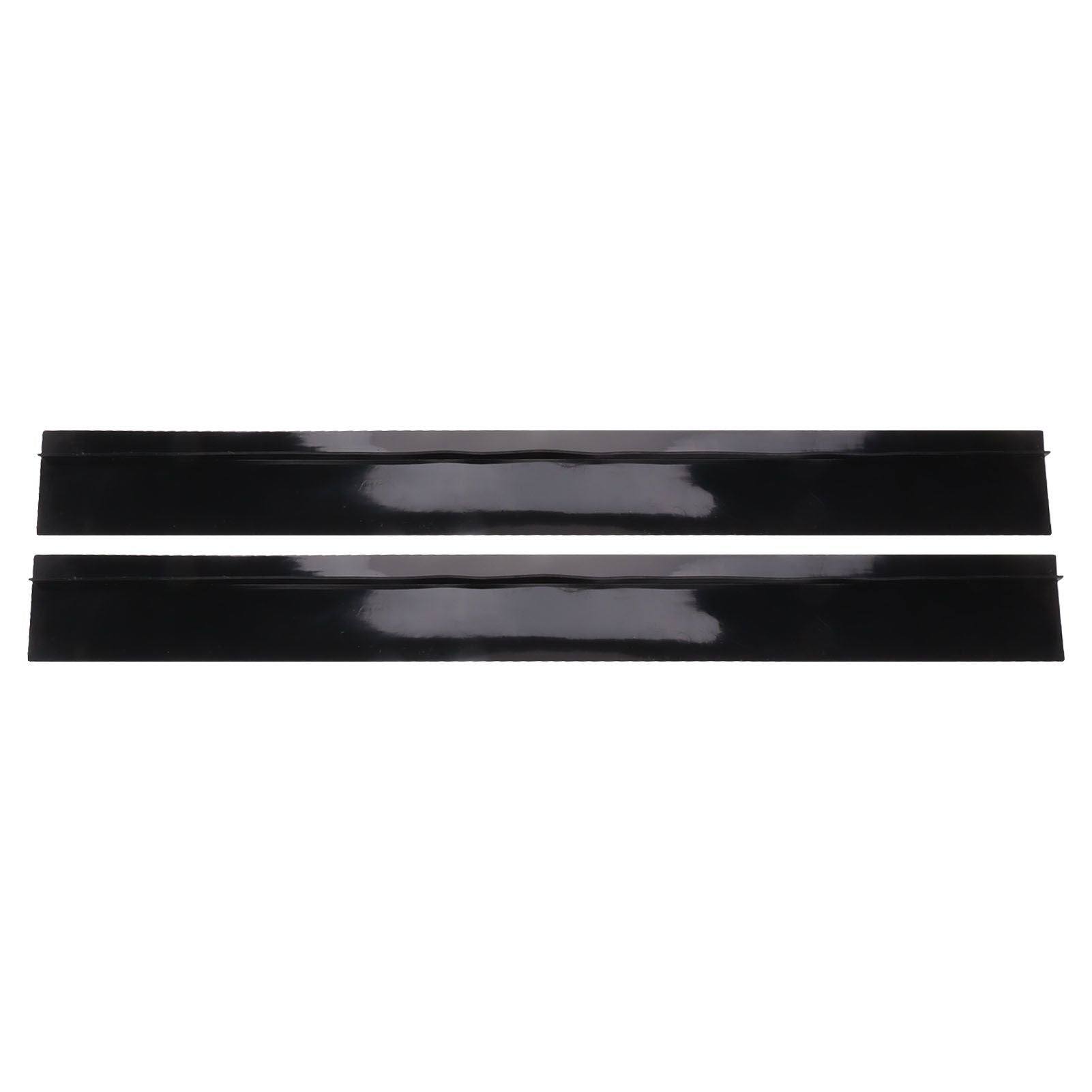 2pcs Kitchen Wide Gap Filler Strip Anti Oil Sealing Strip T Shaped Silicone Stove Gap Covers for Kitchen Stovetop Cooktop Black 53.3cm / 21in