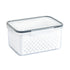 Drain Storage Basket Box Transparent Fruit Vegetable Storage Container for Kitchen Supplies 3300ML