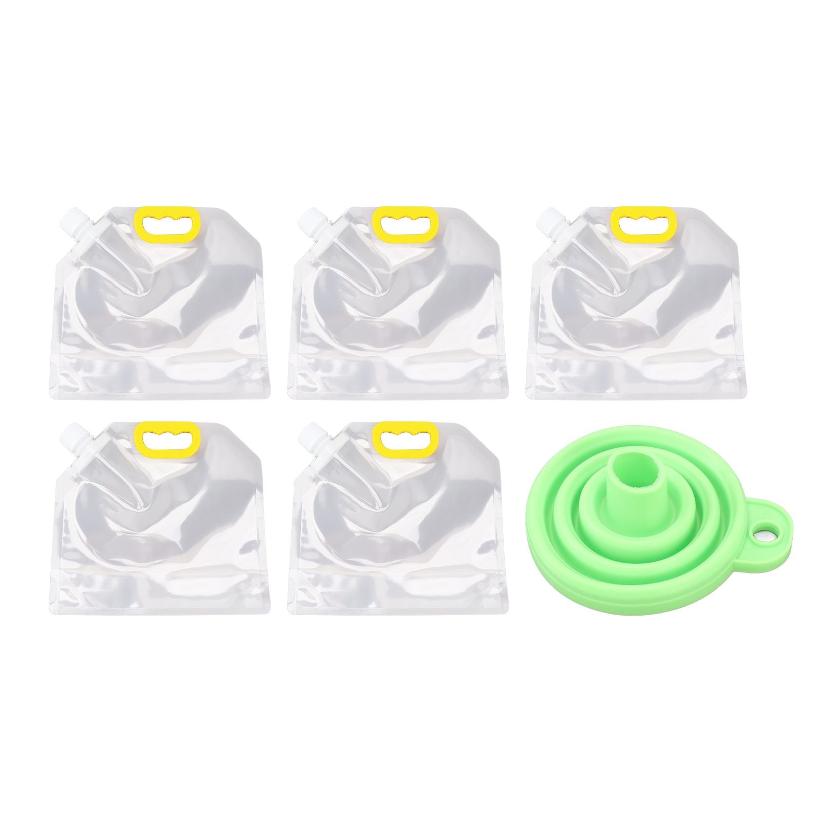 5Pcs Grain Sealed Storage Bag Reusable Transparent Grain Storage Bag for Rice Cereals Flour Nuts 2.5kg