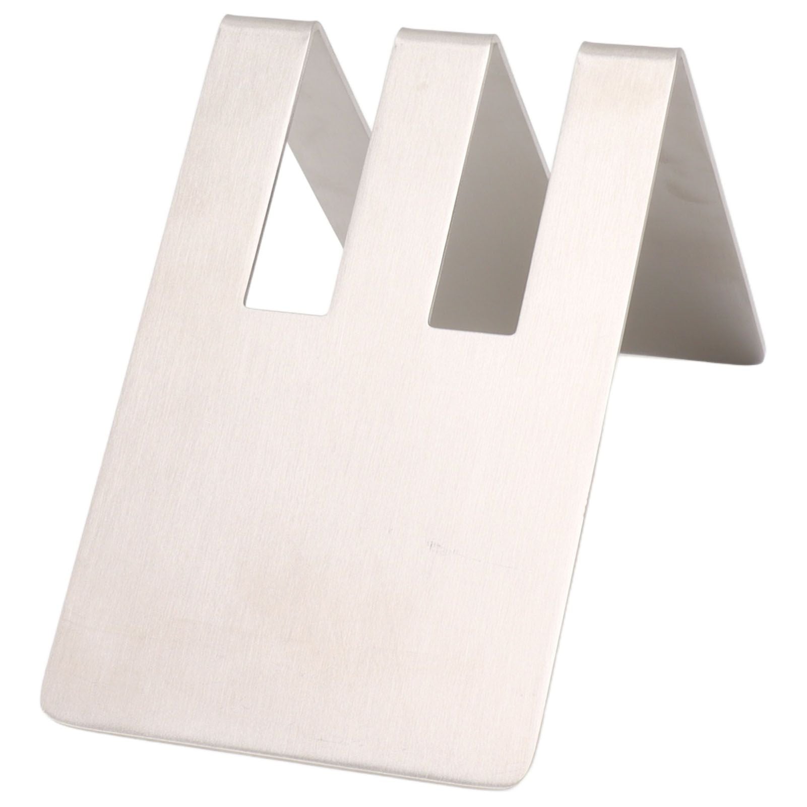 V Shaped Coffee Filter Paper Holder V Type Dual Capacity Stainless Steel Cone Coffee Filter Paper Holder Double Groove Silver